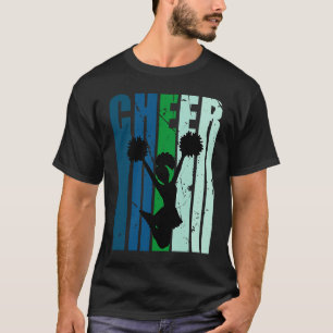Retro Love Cheerleading Birthday Competition Compe T-Shirt