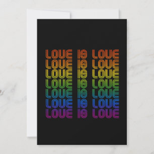 Retro Love is Love Holiday Card