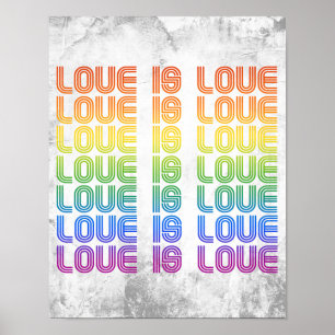 Retro Love is Love Poster