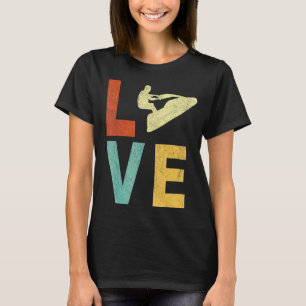 Retro Love Jet Ski Jetski Jet Skier Vintage T-Shirt
