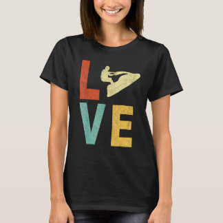 Retro Love Jet Ski Jetski Jet Skier Vintage T-Shirt