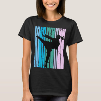 Retro Love Karate Sparring Birthday Olive Green Co T-Shirt