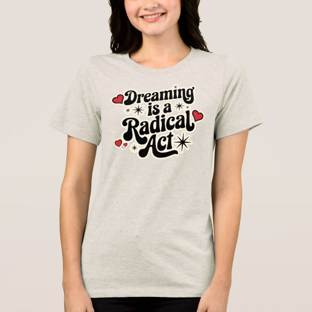 Retro Love & Magic Boho Tri-Blend Shirt (Front)