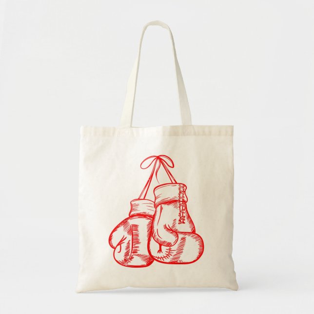 Retro Love Red Boxing Gloves Gifts Boxer Gift 586 Tote Bag (Front)