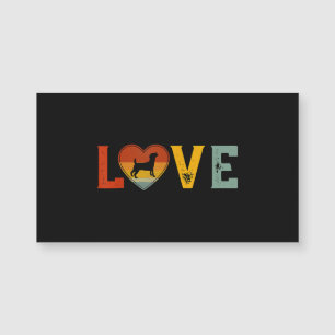 Retro Love Themed Jack Russell Terrier Dog Valenti