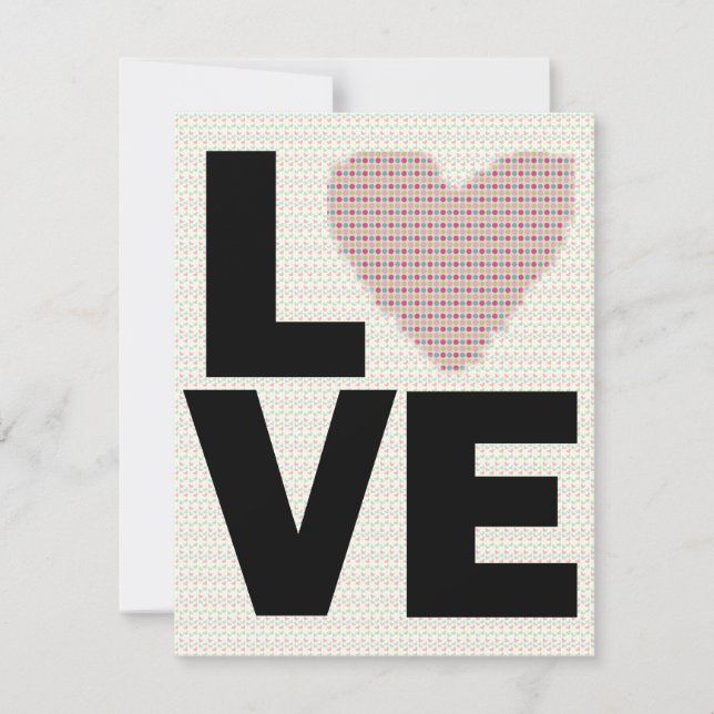 Retro Love Valentines Day Party Invitation (Front)