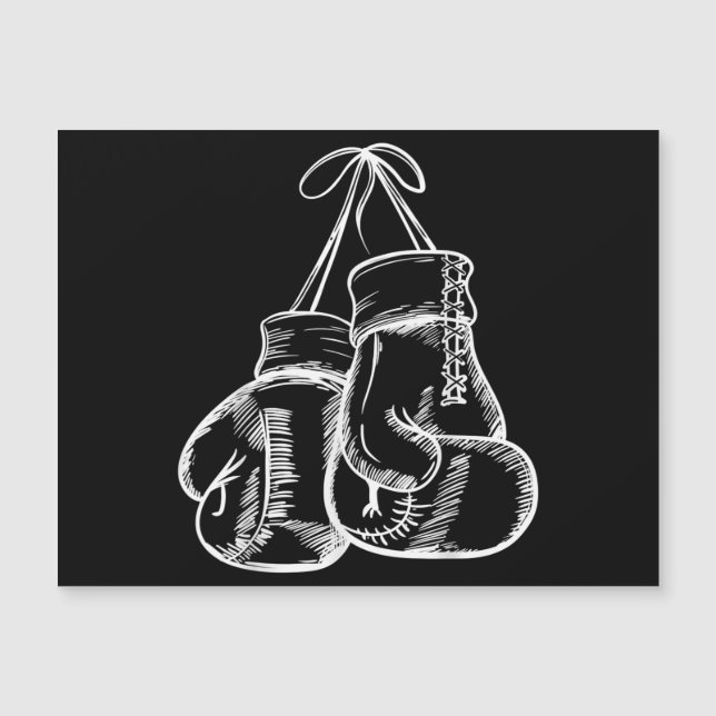 Retro Love White Boxing Gloves Gifts Boxer Gift  (Front)