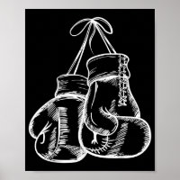 Retro Love White Boxing Gloves Gifts Boxer Gift