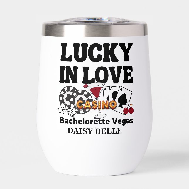 Retro Lucky In Love Vegas Bachelorette   (Front)