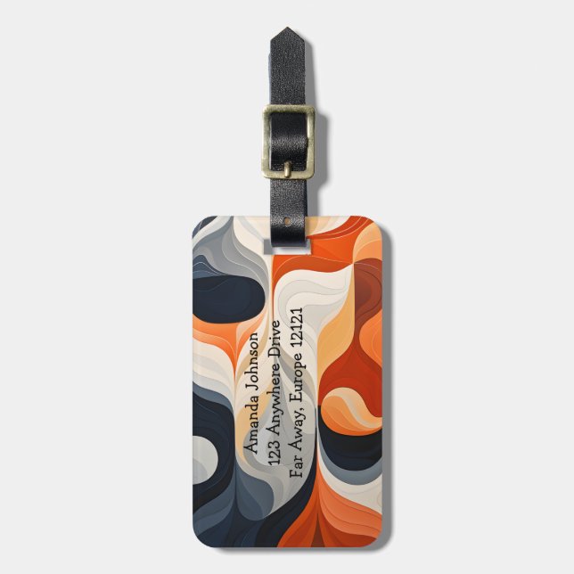 Retro Luggage Tag (Front Vertical)