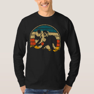Retro Madagascar Monkey Zoo Animal  Sifakas Lemur T-Shirt