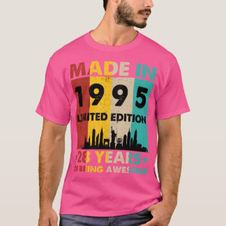 Retro Made In 1995 Limited Edition 28 Years of Bei T-Shirt