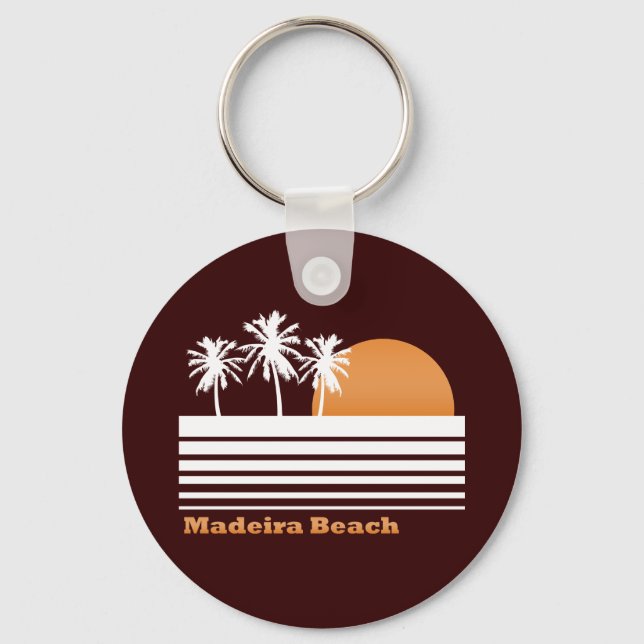 Retro Madeira Beach Keychain (Front)