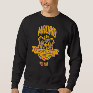 Retro Madrid Spain Gameday Sport Real Soccer Fan Sweatshirt