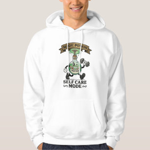 Retro Magic Potion Self Care Mode Fitness Gift Hoodie