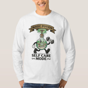 Retro Magic Potion Self Care Mode Fitness Gift T-Shirt