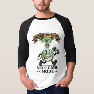 Retro Magic Potion Self Care Mode Fitness Gift T-Shirt