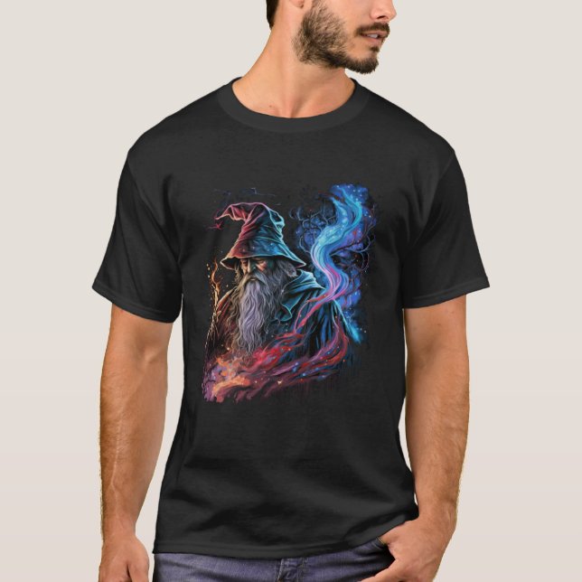 Retro Magical Wizard Fantasy  2 T-Shirt (Front)