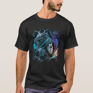 Retro Magical Wizard Fantasy  4 T-Shirt