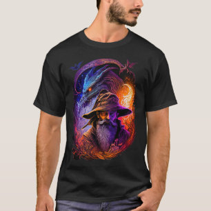 Retro Magical Wizard Fantasy  T-Shirt