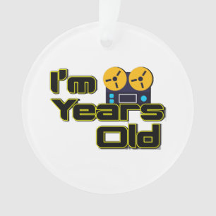 Retro Magnetophon reel-to-reel player Ornament