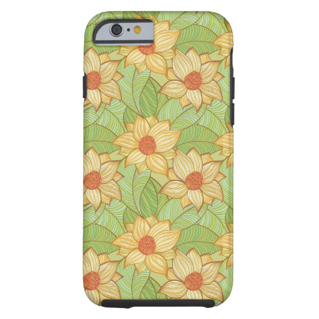 Retro Magnolia Pattern Case-Mate iPhone Case (Back)