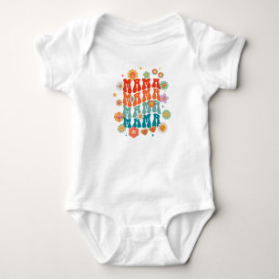 Retro Mama Baby Shirt - Matching Mum and Me