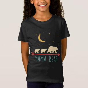 Retro Mama Bear with 2 Cubs T-Shirt