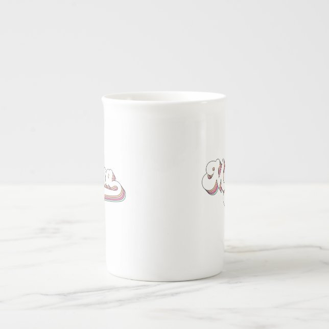 Retro Mama Bone China Mug (Front)