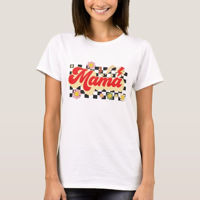 Retro Mama word art  T-Shirt (Front)