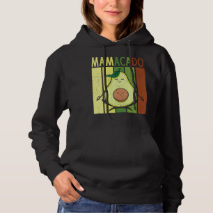 Retro Mamacado Mummy To Be Pregnancy Baby Announce Hoodie