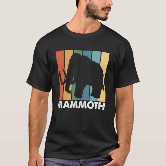 Retro Mammoth    Mammoth Animal T-Shirt (Front)