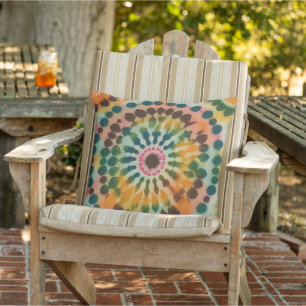 Retro Mandala Tie Dye Cushion