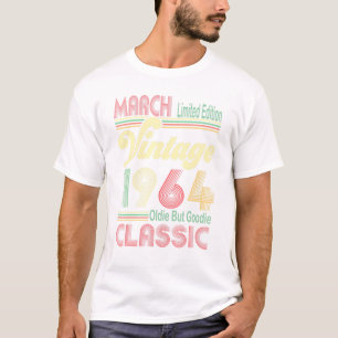 Retro March 1964 Vintage Oldie But Goodie 57th Bir T-Shirt