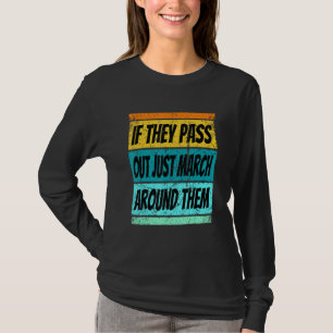 Retro Marching Band Shirt Pass Out Band Camp Men W
