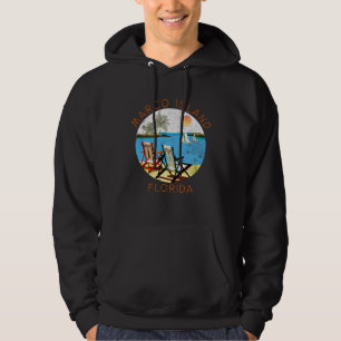 Retro Marco Island Souvenir Vintage beach Vacatio Hoodie