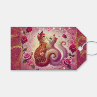 Retro Maroon Cat - Gift Tags