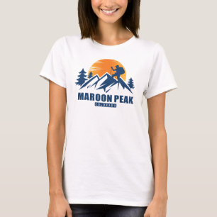 Retro Maroon Peak Hike T-Shirt