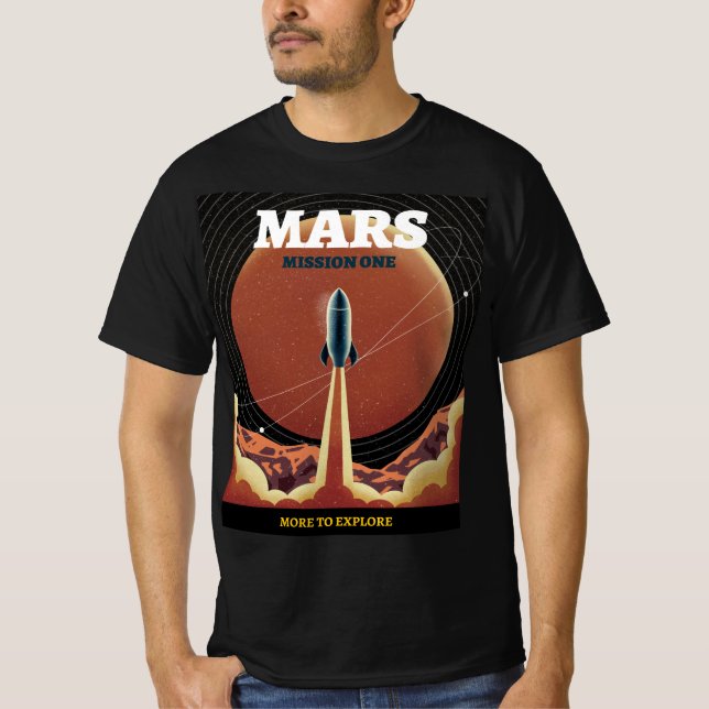 Retro Mars expedition  T-Shirt (Front)