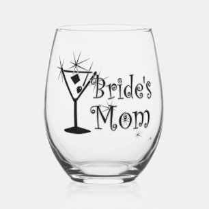 Retro Martini - Bride’s Mum Stemless Wine Glass