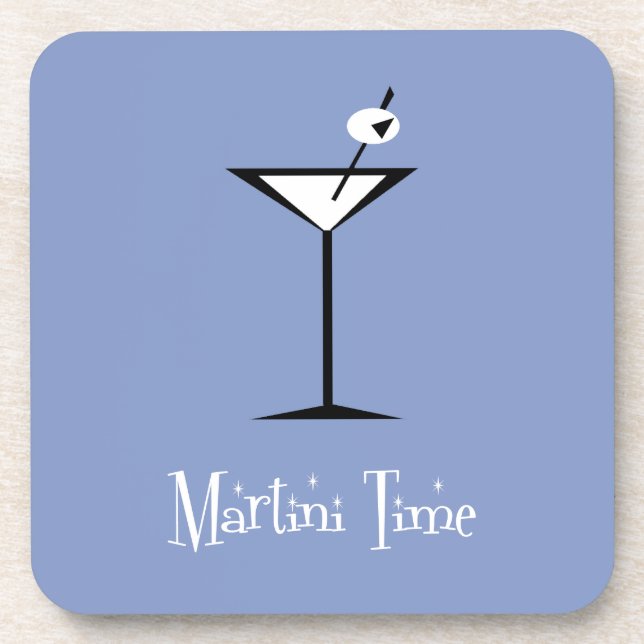 Retro Martini Coaster (Front)
