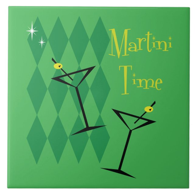 Retro Martini Tile (Front)