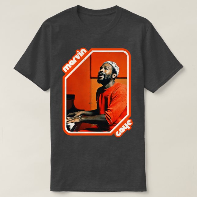 Retro Marvin Gaye Tribute T-Shirt (Design Front)