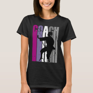 Retro Master Karate Instructor Feminine Coach Coac T-Shirt