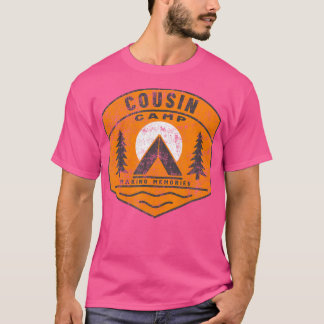 Retro Matching Cousin Camp Camping Tent Art T-Shirt