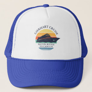 Retro Matching Family Cruise Trip Custom Trucker Hat