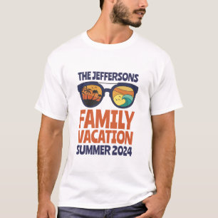 Retro Matching Family Trip Beach Vacation T-Shirt