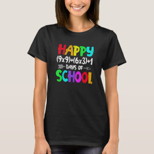Retro Math Formula 100 Days Of School Shirt Math T