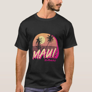 Retro Maui Hawaii Beach Sunset T-Shirt