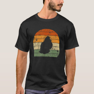 Retro Mauritius Mauritians Map Sunset National Day T-Shirt